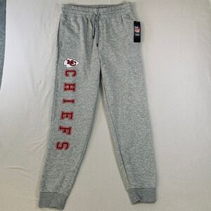 NWT NFL Team Apparel Kansas City Chiefs Sweatpants Joggers Mens Size M Gray